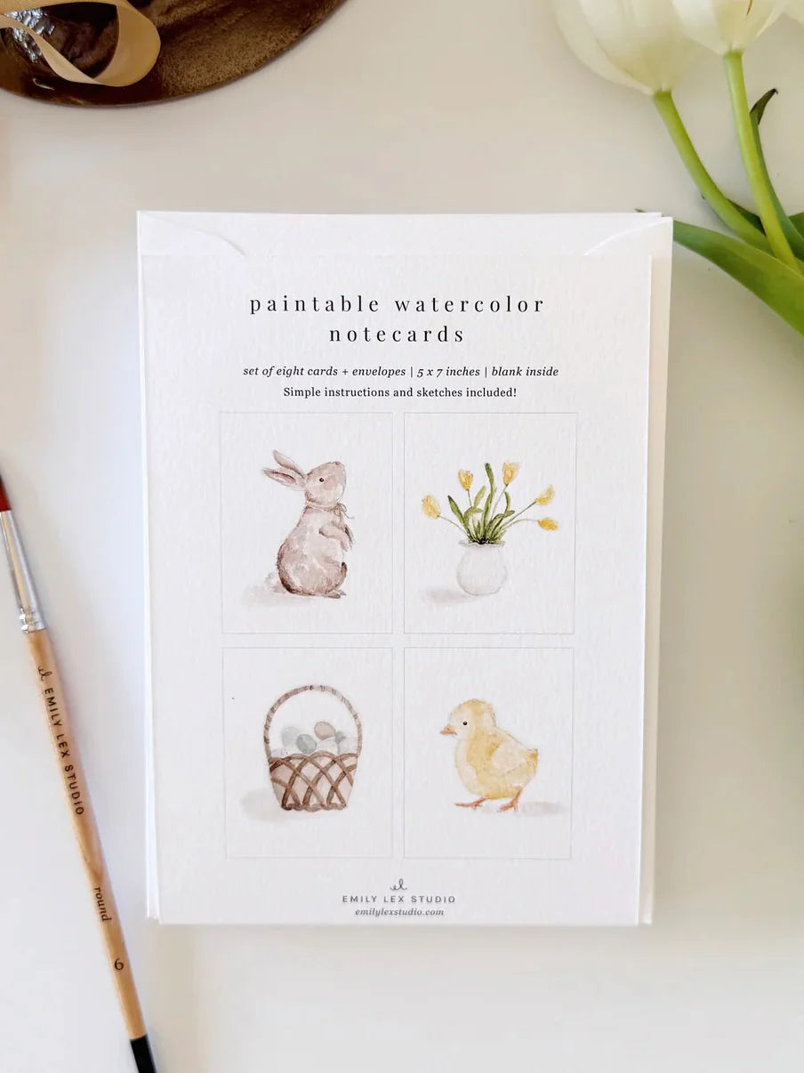 Emily Lex Paintable Notecards