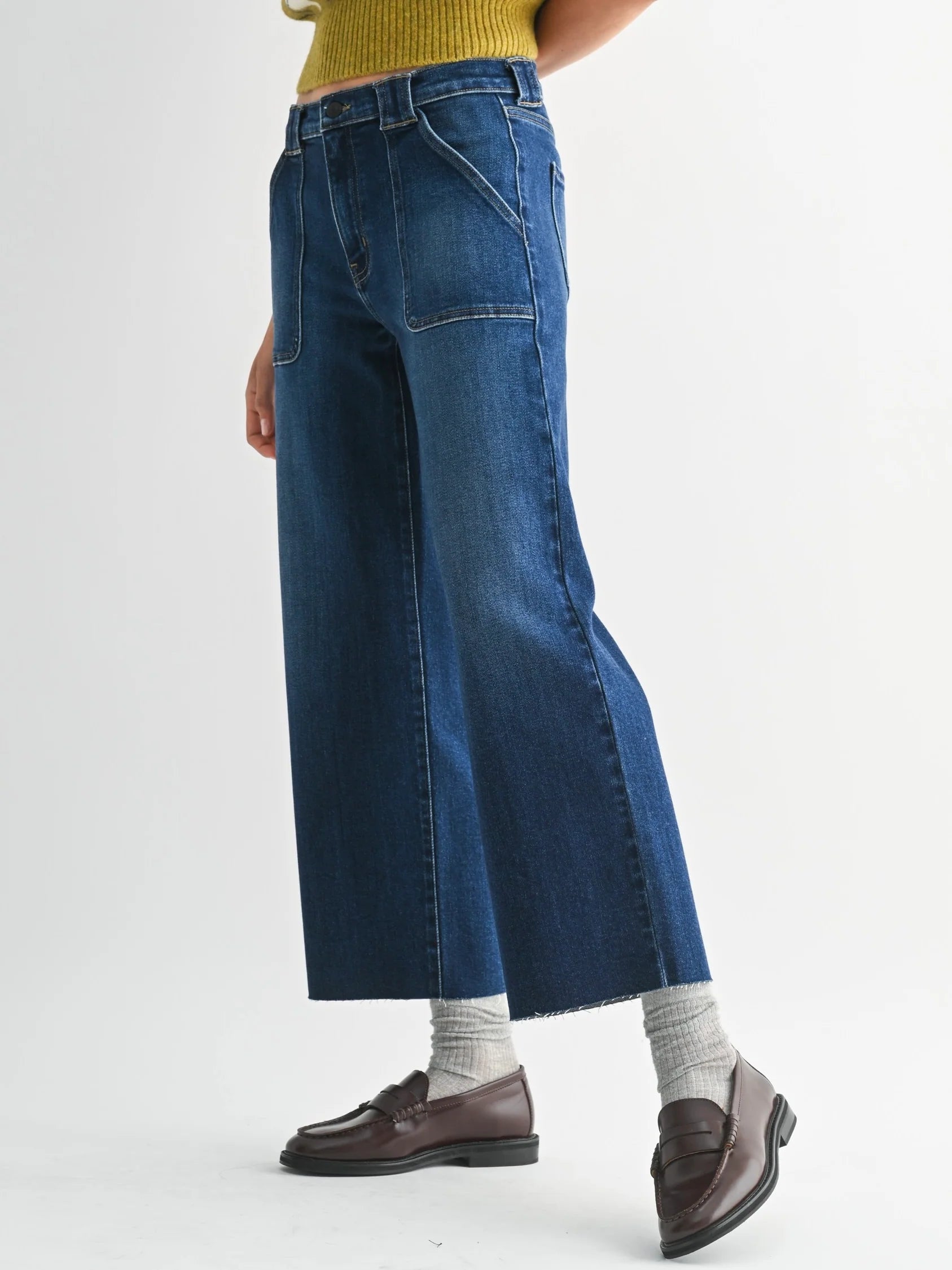 Just Black Denim : Petite Palazzo