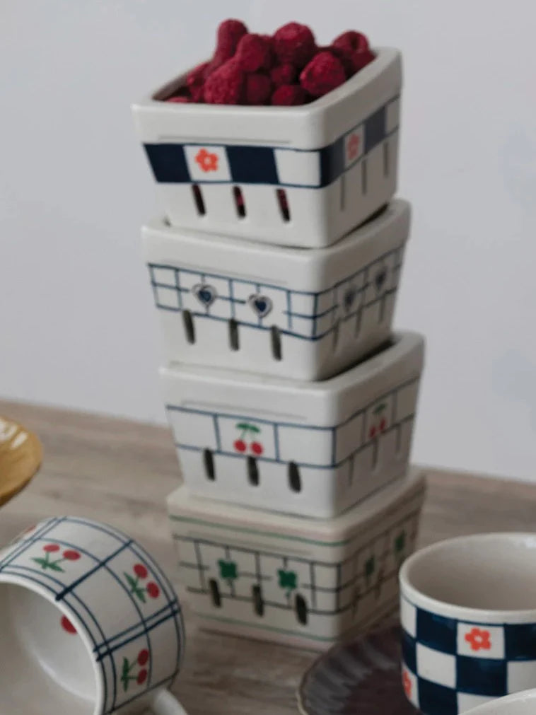 Hand Painted Berry Basket