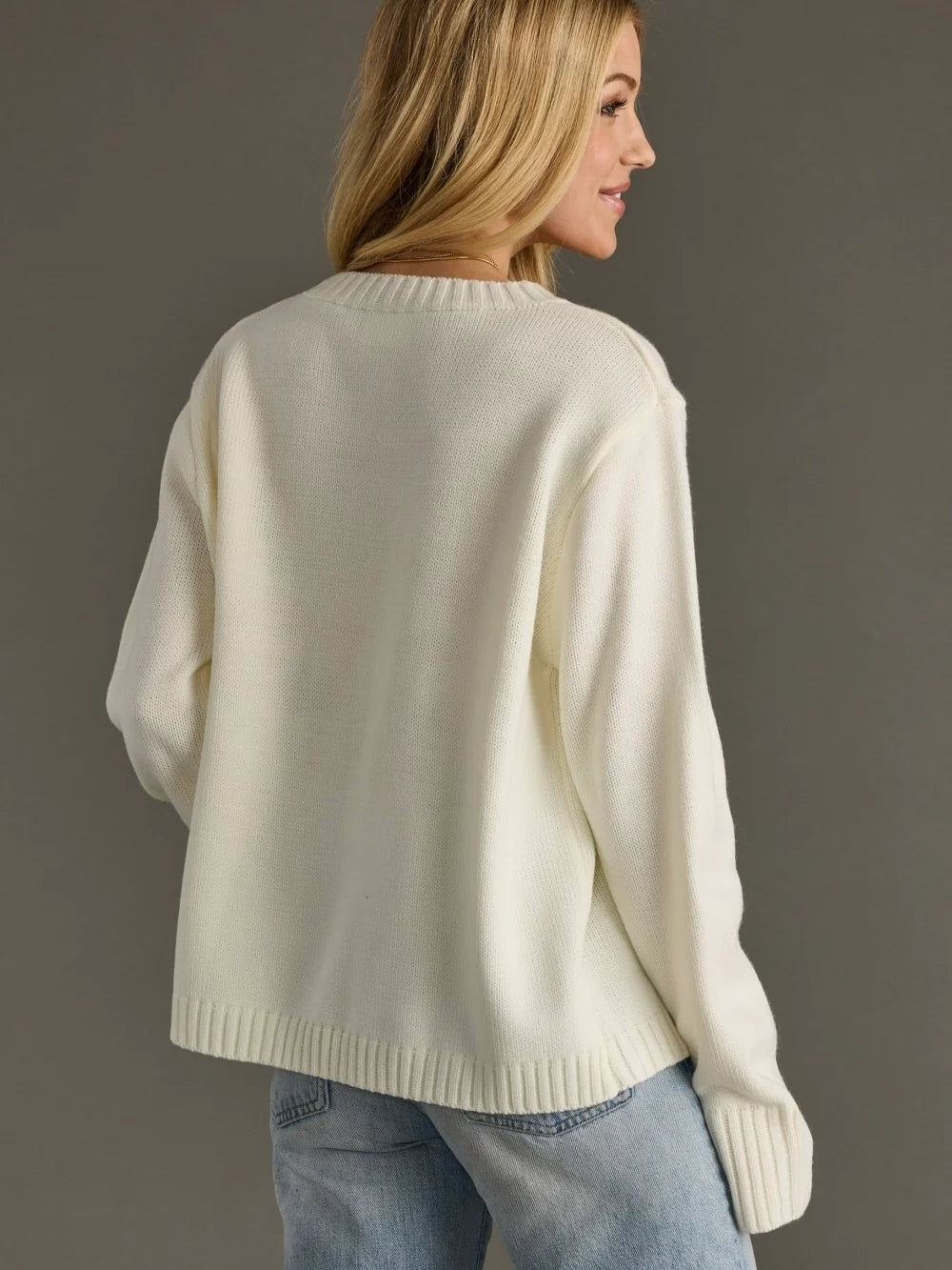 Game Day Crewneck Knit Sweater