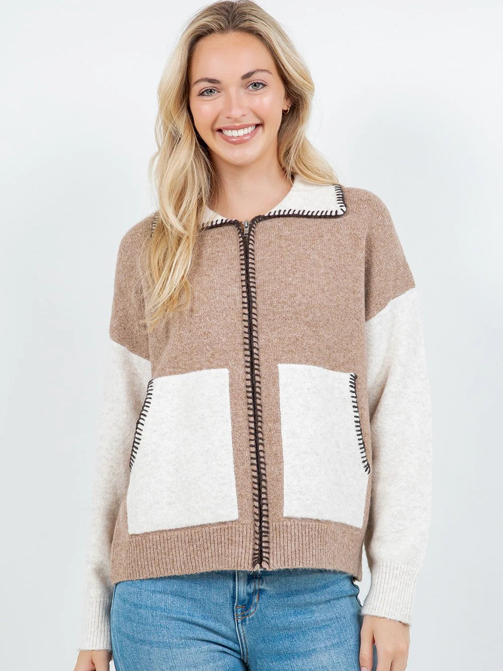 Vivian Zip Up Cardigan