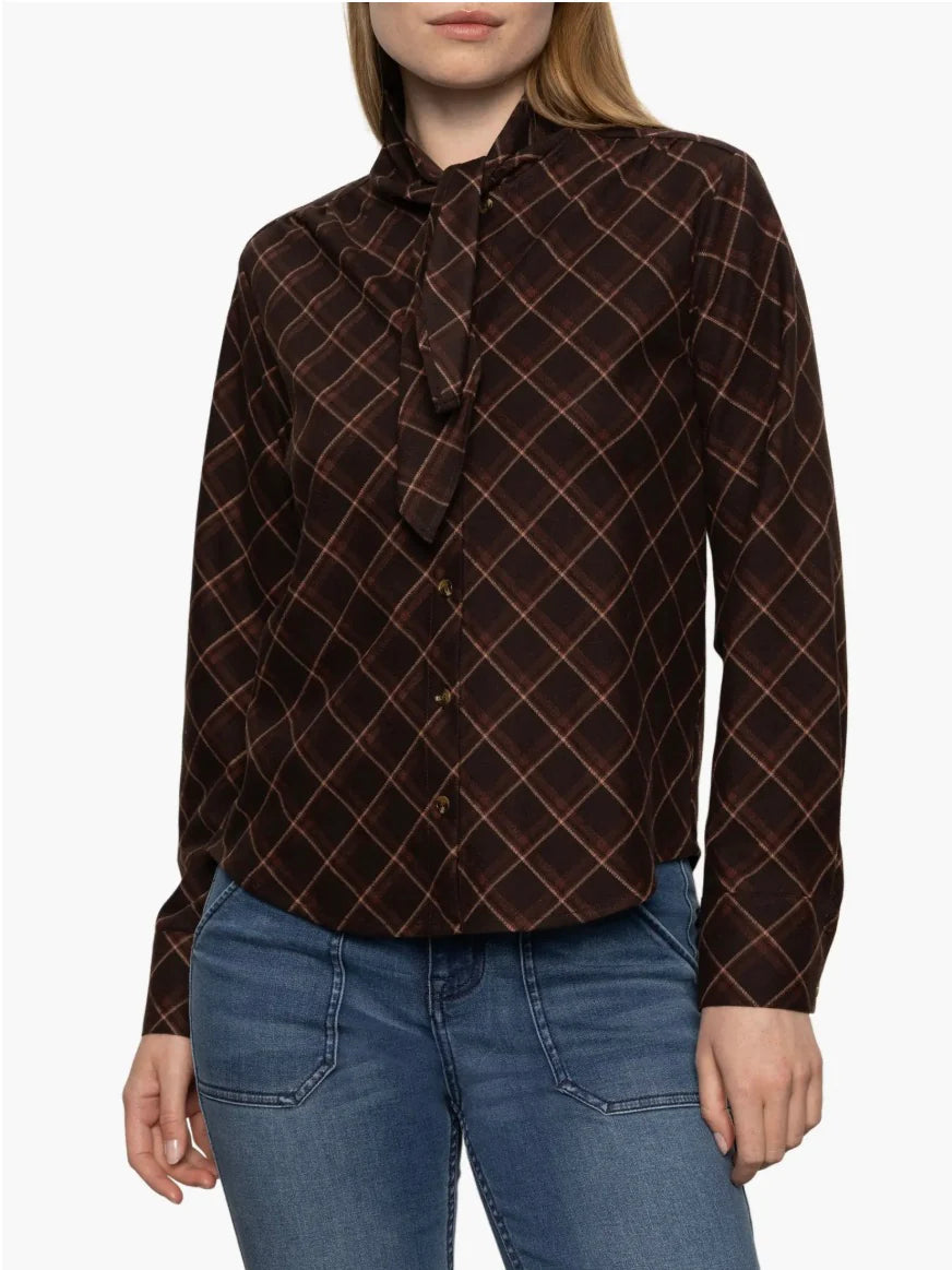 {Sanctuary} Autumn Plaid Blouse