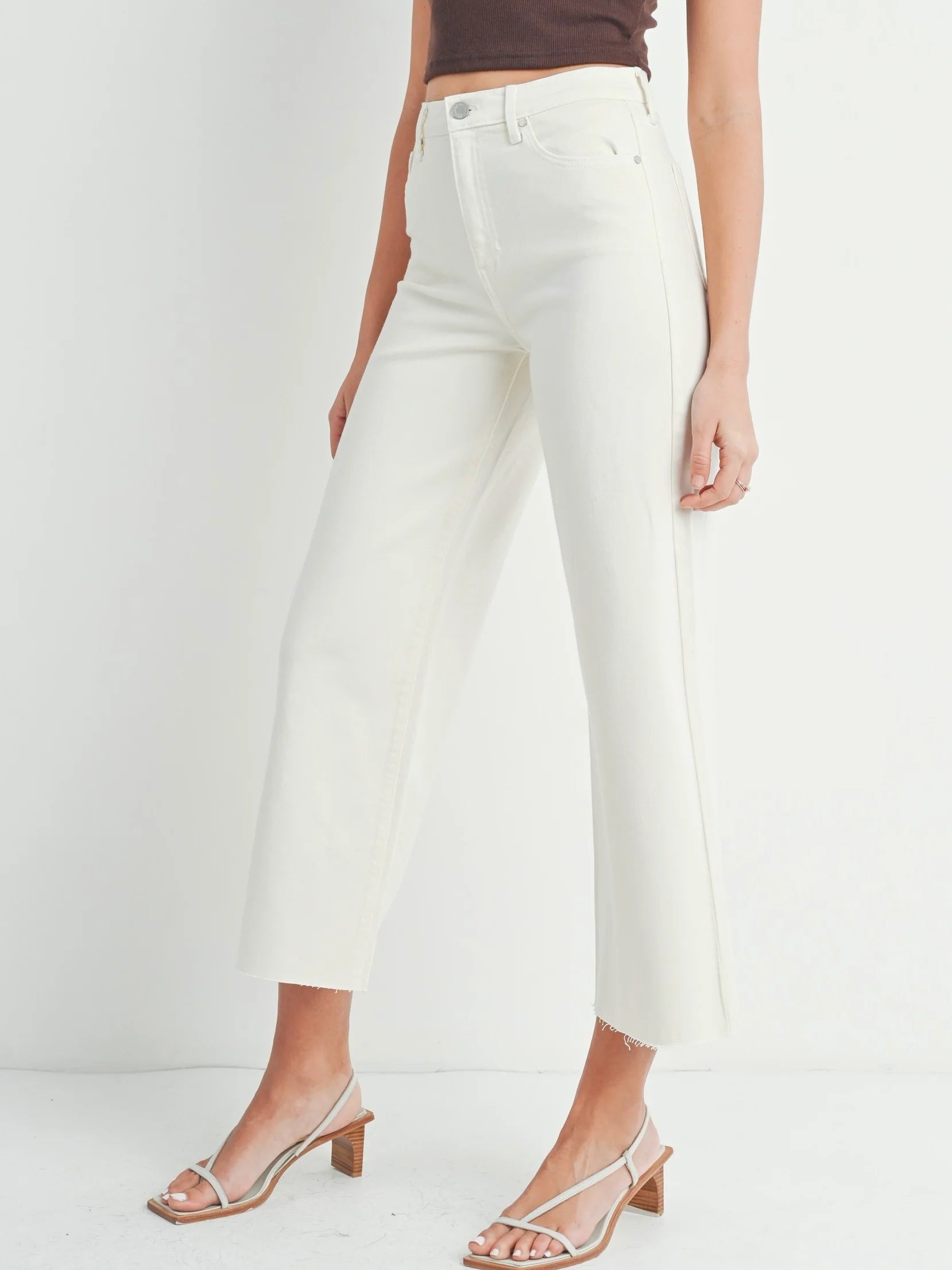 Just Black Denim : Scissor Cut Wide Leg