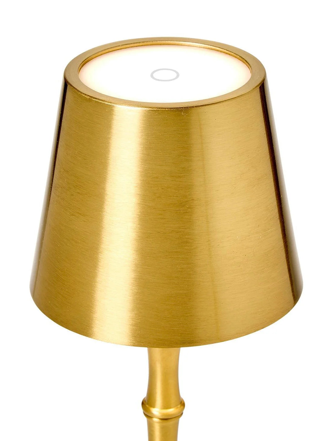LED Cordless Gold Bamboo Table Lamp