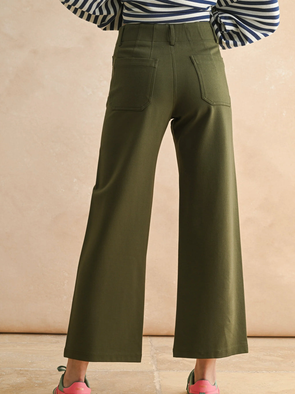 Ponte Fabric Crop Pants