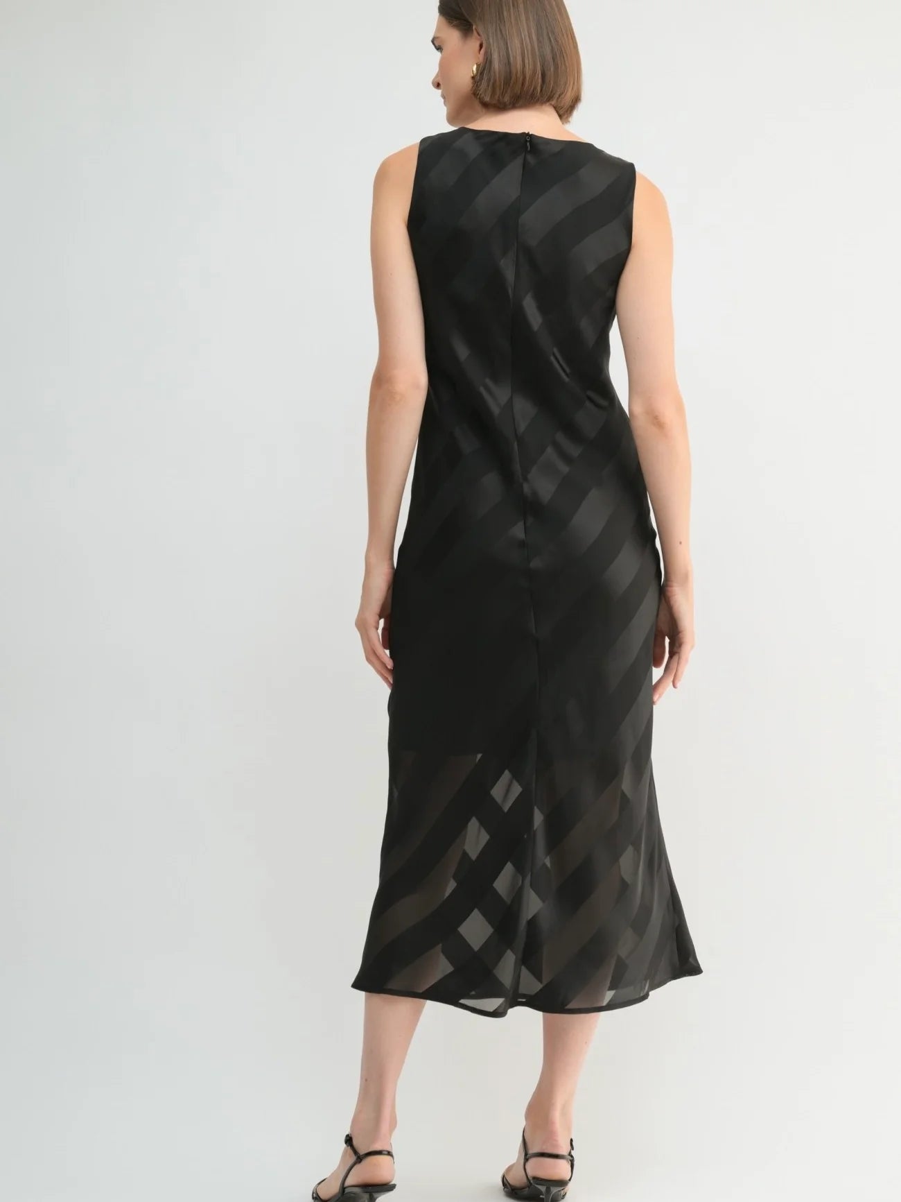 Slick Stripes Midi Dress