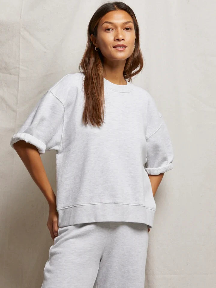 {perfectwhitetee} Rebecca Puff Sleeve Sweatshirt