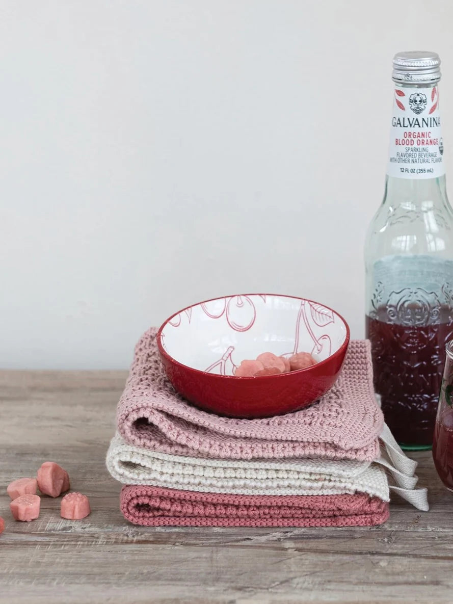 Cherry Pattern Stoneware Bowl