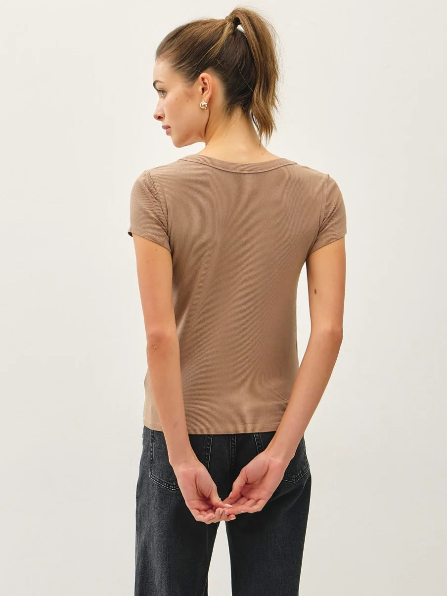 Ultra Soft Basic Scoop Neck Baby Tee