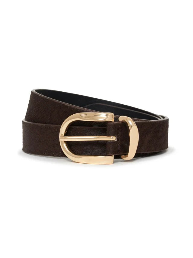 {Sanctuary} All Day Long Calf Hair Belt