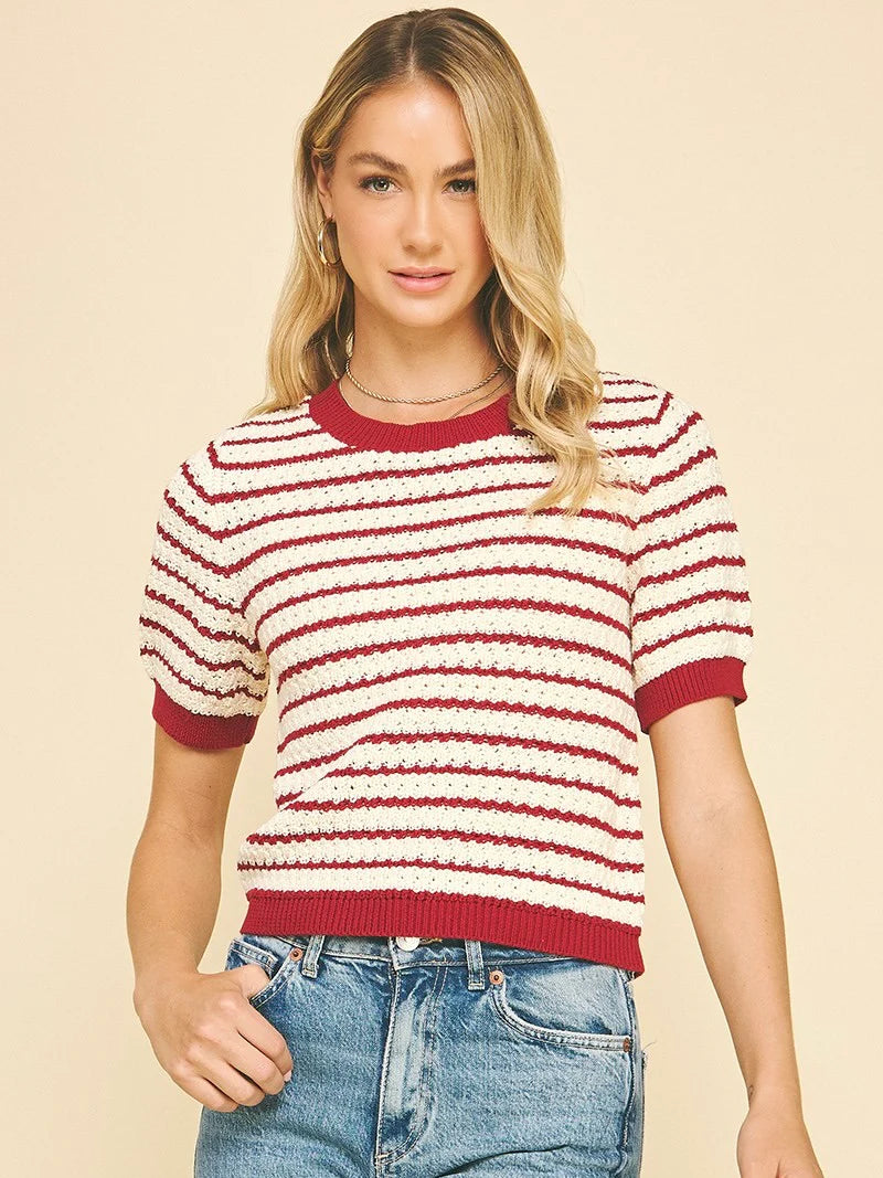 Dayna Short Sleeve Sweater