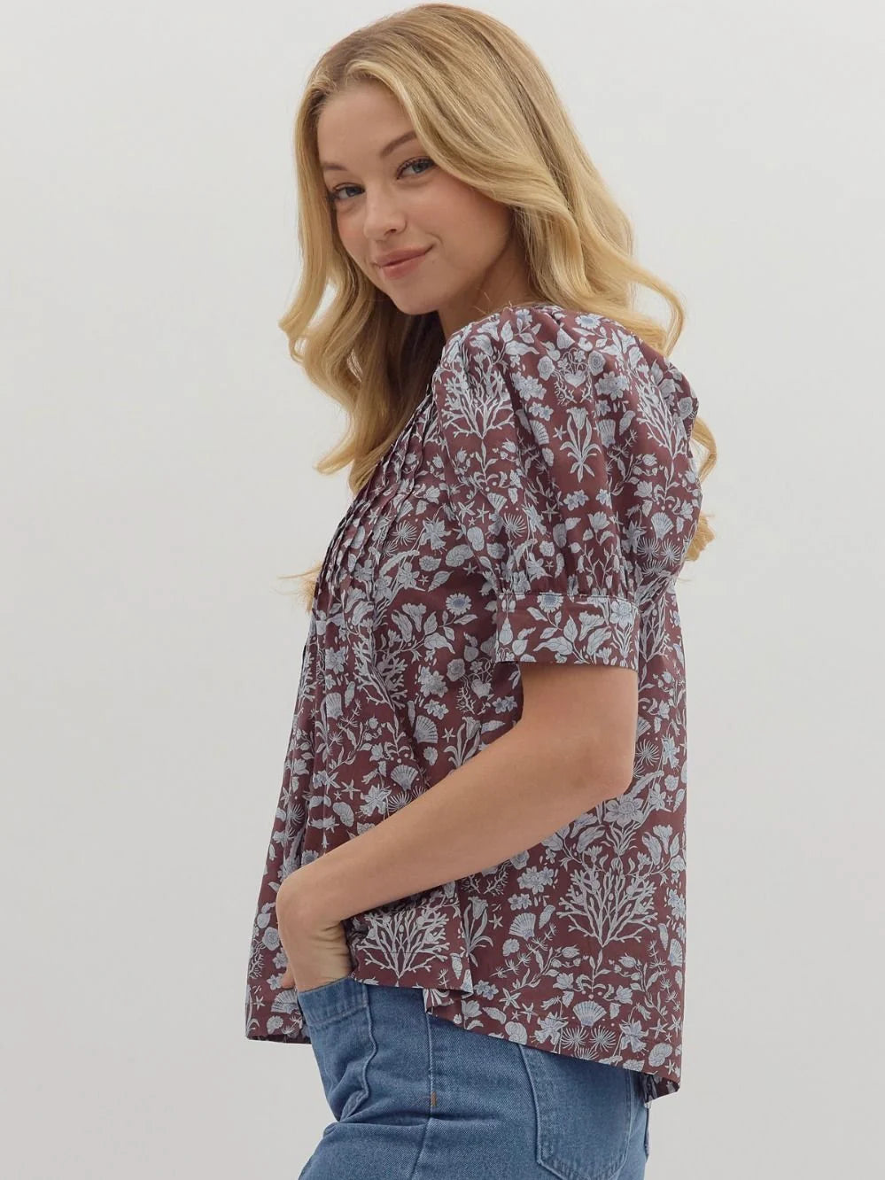 Cathie Puff Sleeve Top