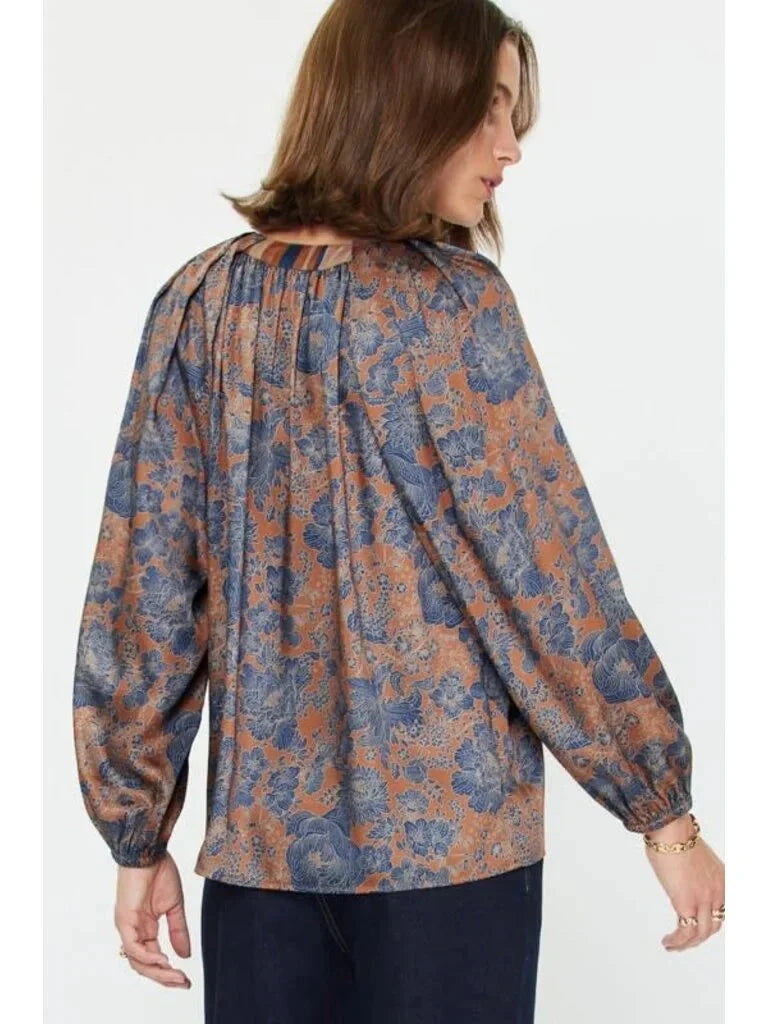 Fawna Printed Long Sleeve Blouse
