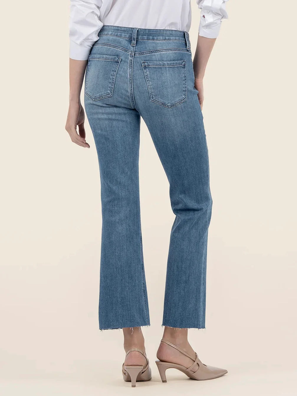 Kut Jeans : Kelsey High Rise Fab Ab Ankle Flare