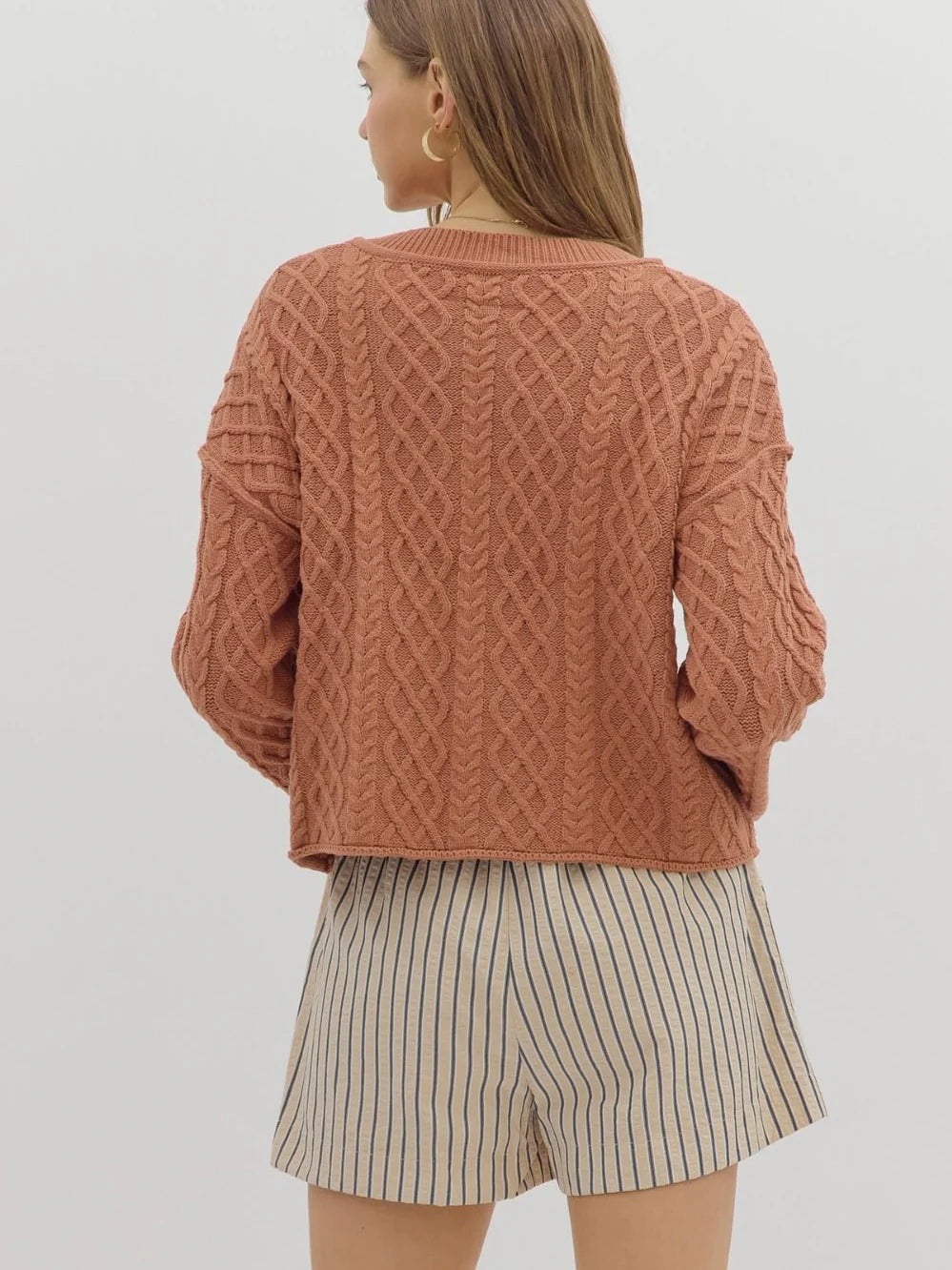 Subway Cabled Cardigan