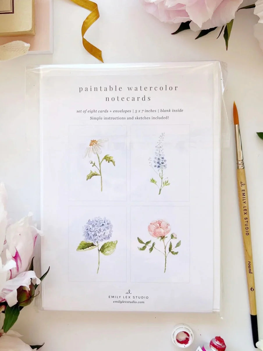 Emily Lex Paintable Notecards