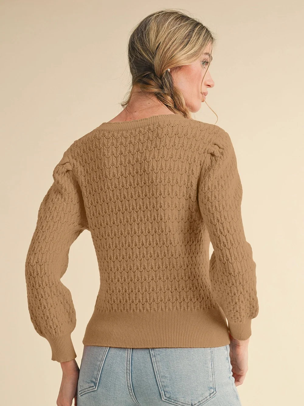 Natalie Pointelle Sweater