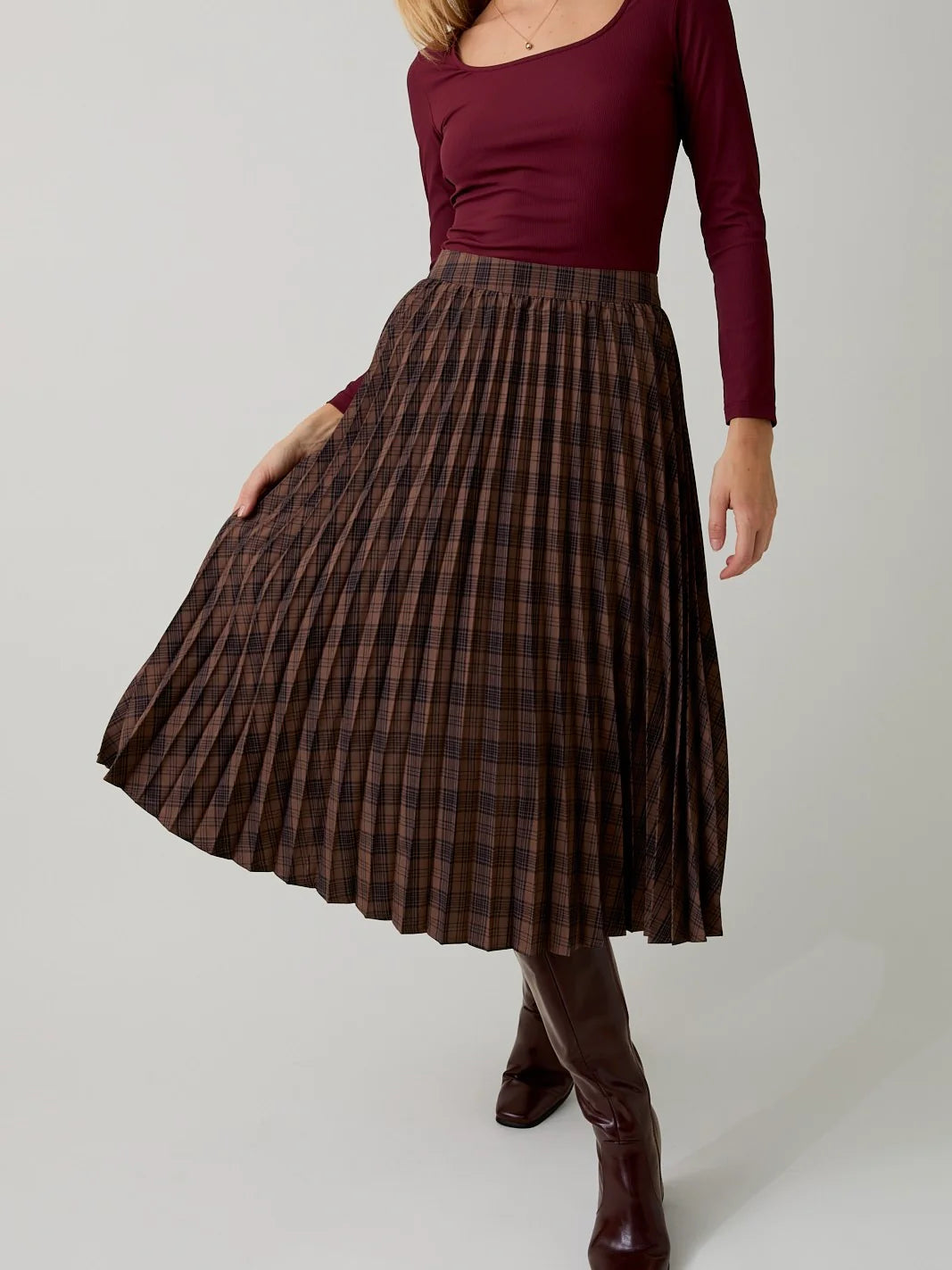Back in Plaid Skirt