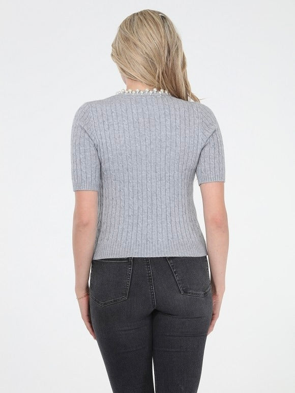 Patty Pearl Neck Sweater