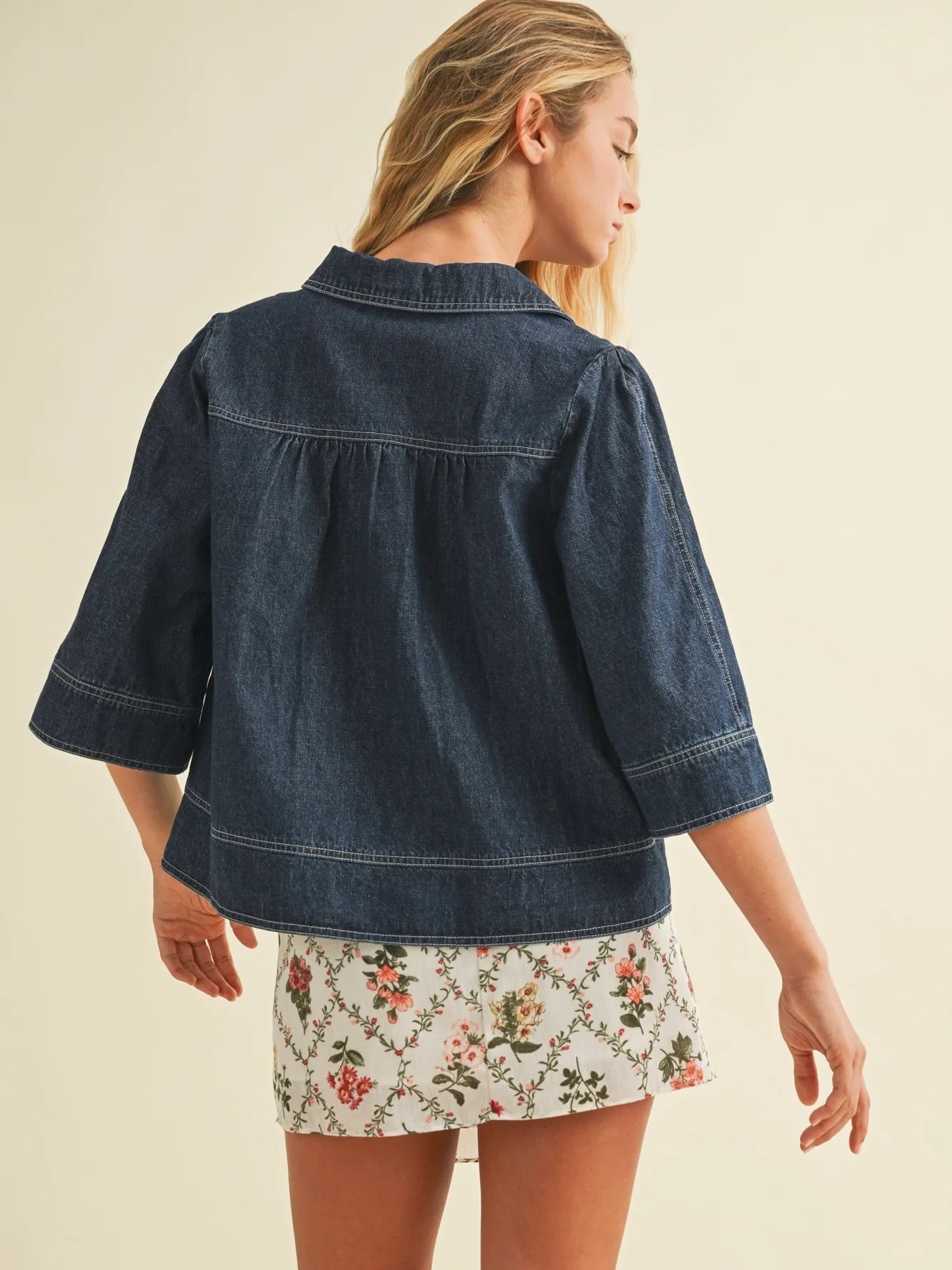 Kandi Denim Swing Top