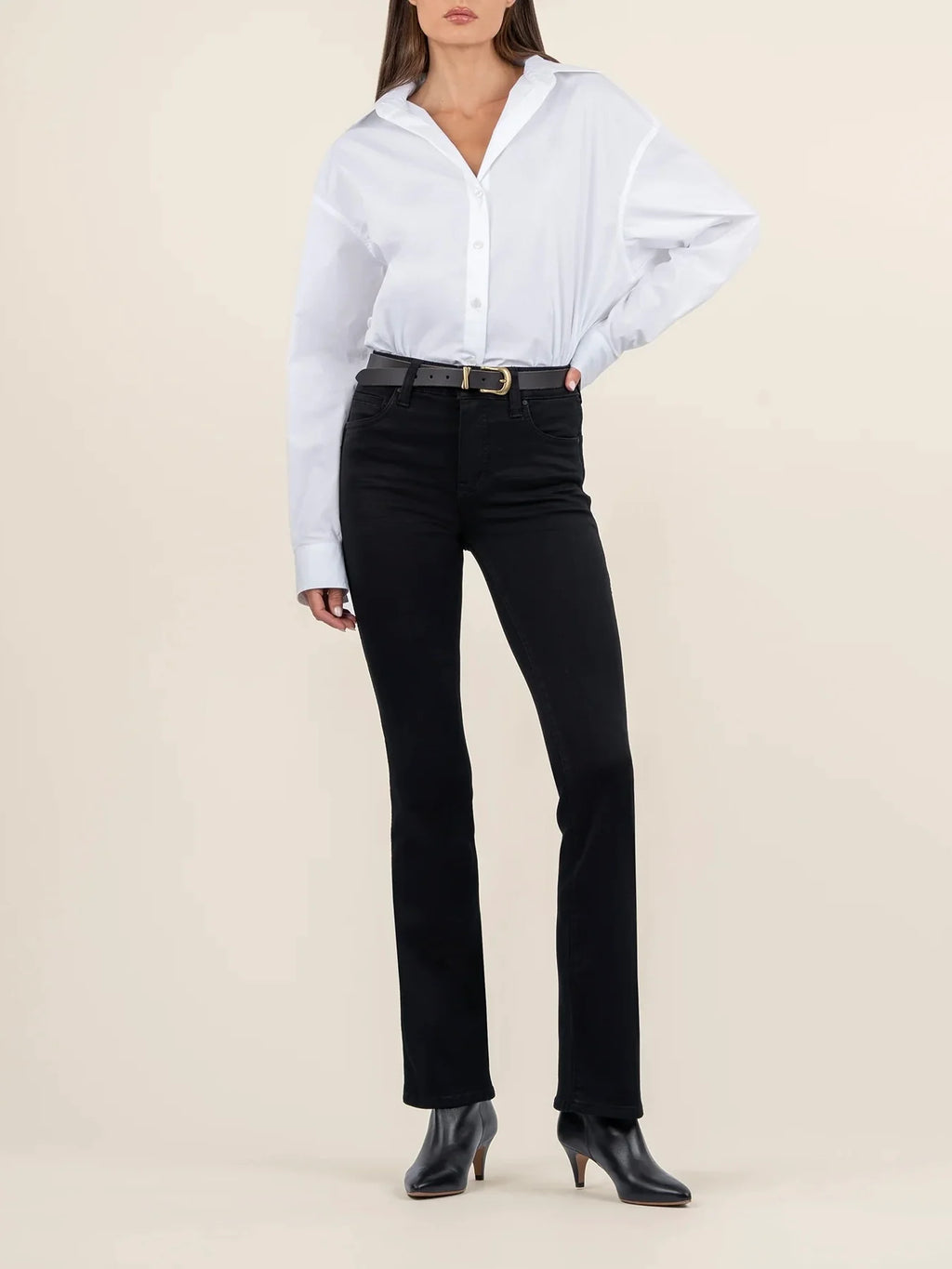 Kut Jeans : Natalie High Rise Fab Ab Bootcut