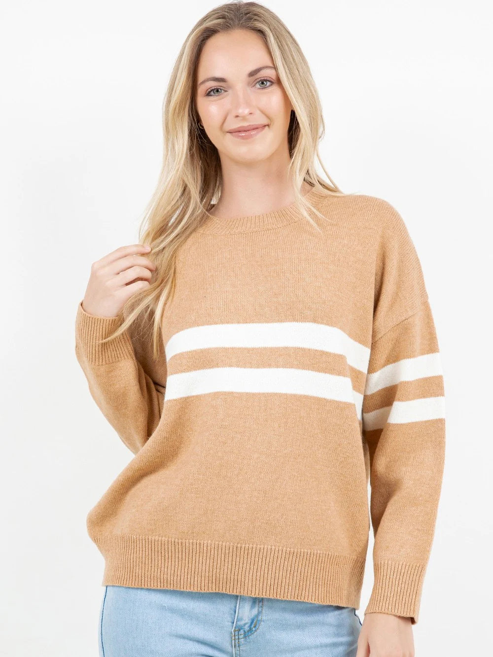 Reese Striped Crewneck Sweater