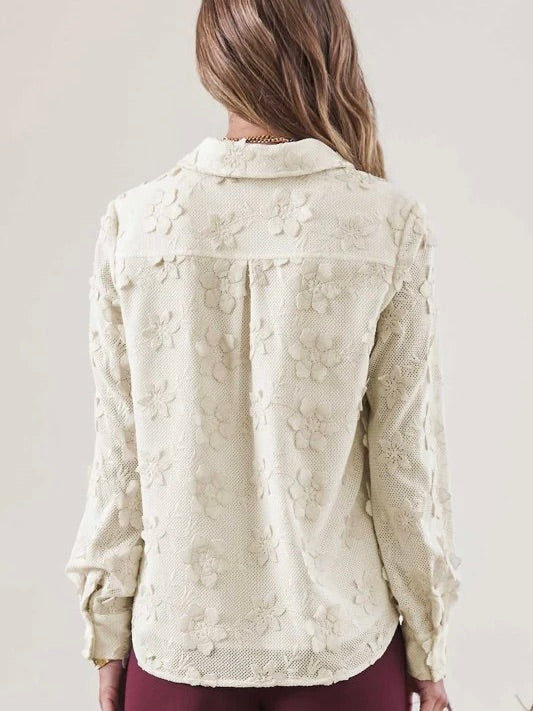 Santa Barbara 3D Floral Shirt