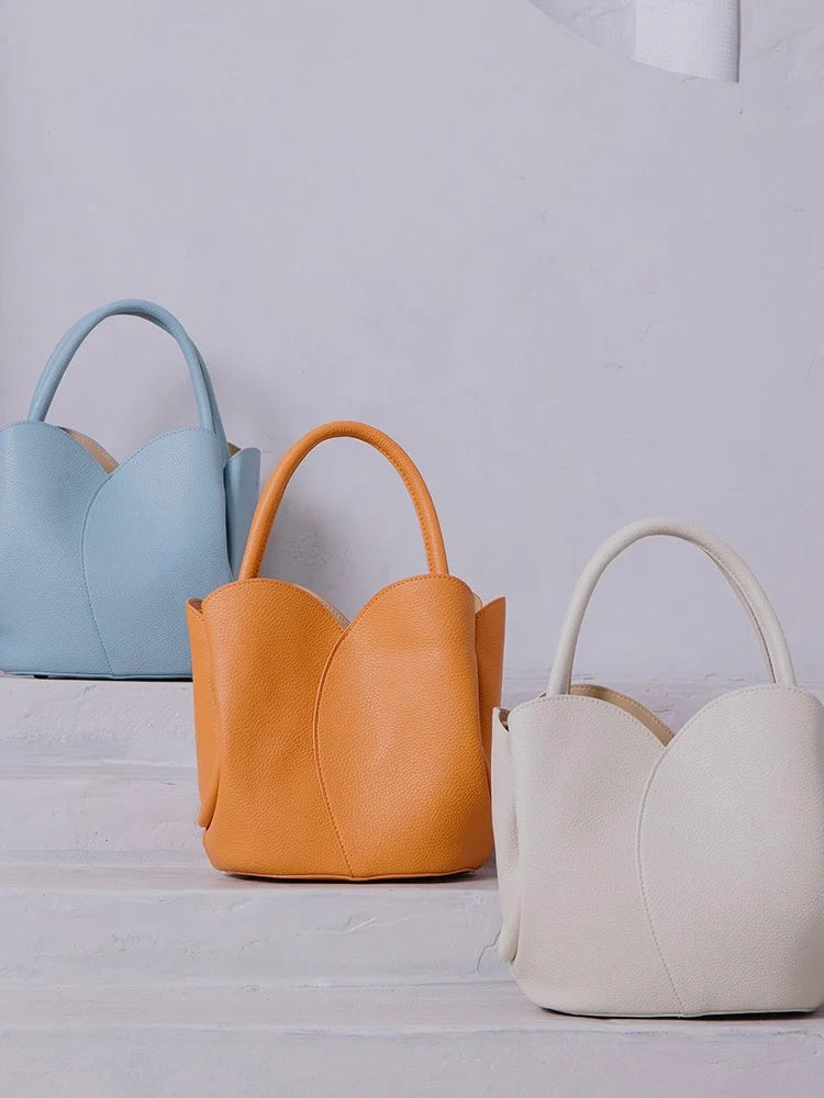 Tulip Top Handle Bag