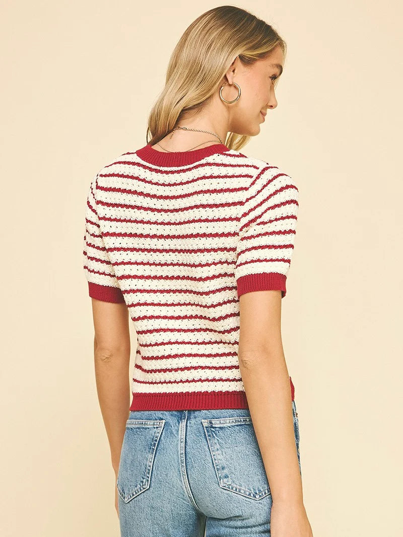 Dayna Short Sleeve Sweater