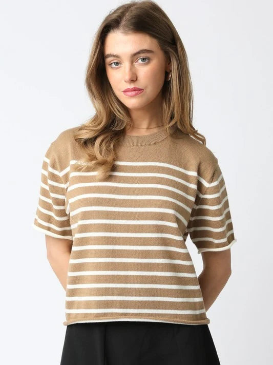 Nicole Stripe Knit Top
