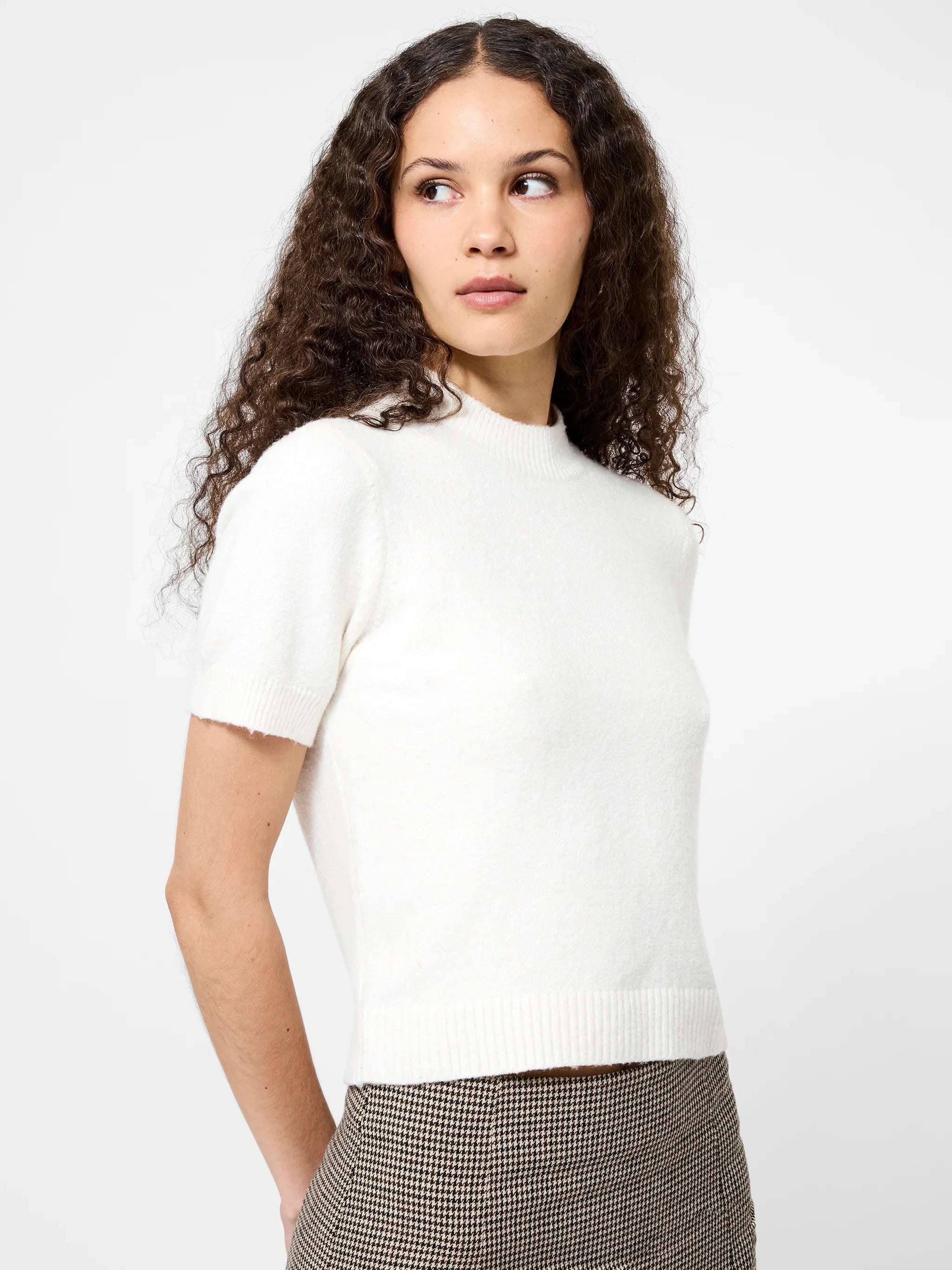 {French Connection} Vhari Knit Mock Neck Top