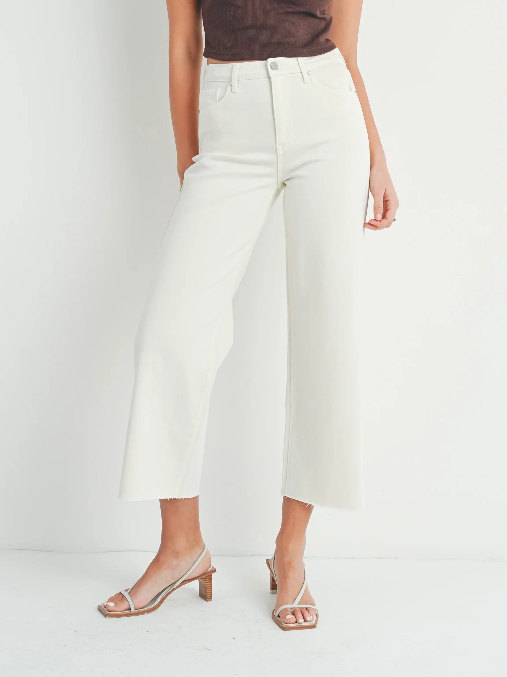 Just Black Denim : Scissor Cut Wide Leg