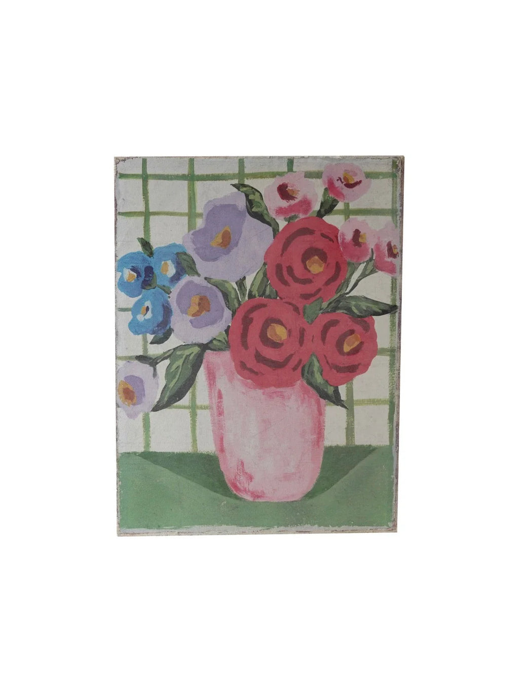 Canvas Flowers in Vase 18" x 24"