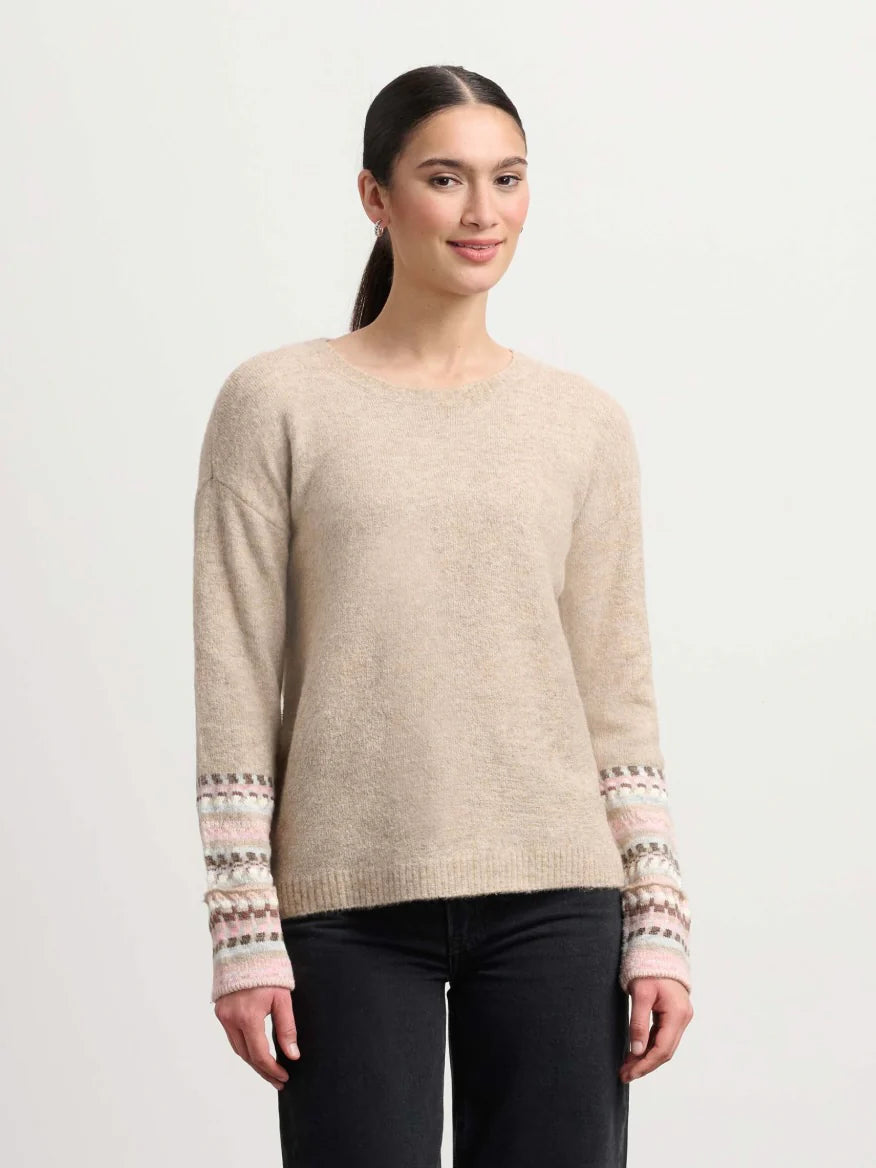 Jacquard Cuff Sweater