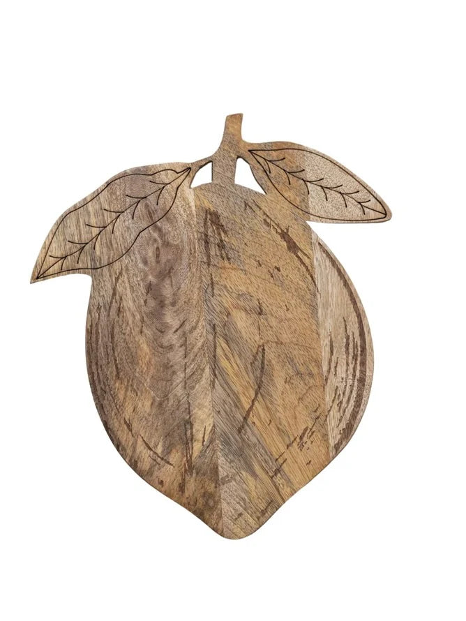 Mango Wood Lemon Shaped Board