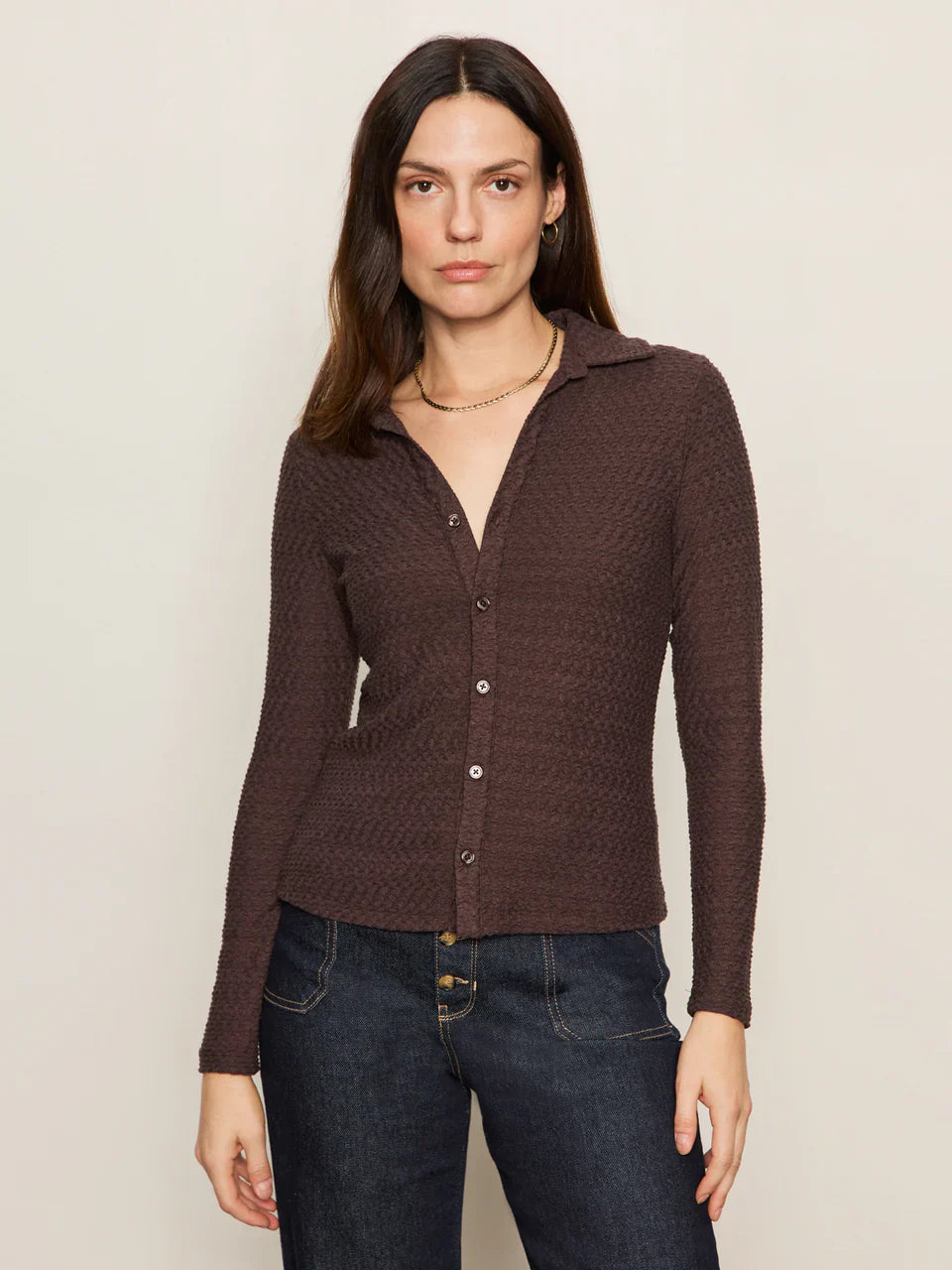 {Sanctuary} Textured Knit Dreamgirl Top