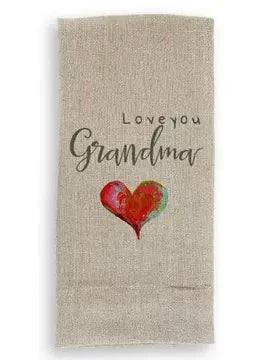 French Graffiti Linen Towel