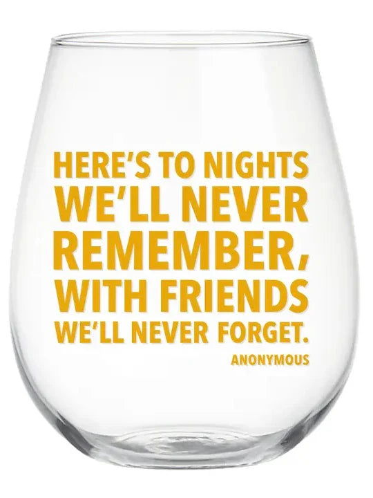 Soiree Sisters Stemless Wine Glass