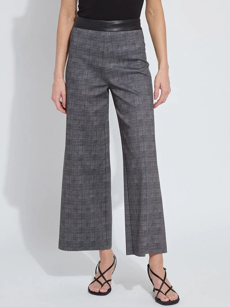 {Lyssé} Denver Hi Waist Wide Leg Printed Ponte Pant