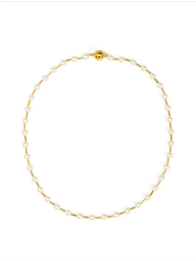 Pearl Spacer Necklace