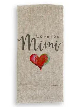 French Graffiti Linen Towel