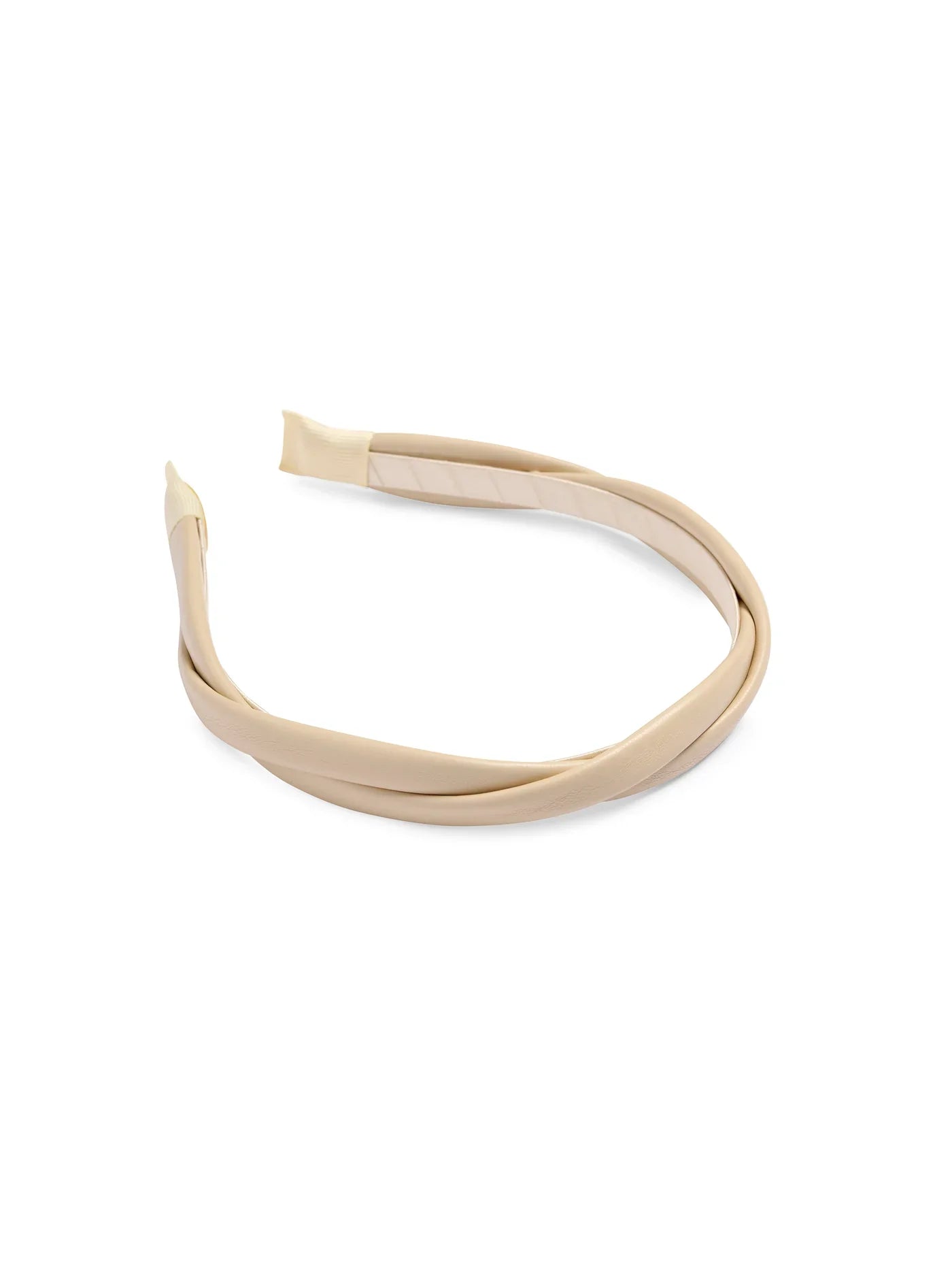 Faux Leather Twist Headband