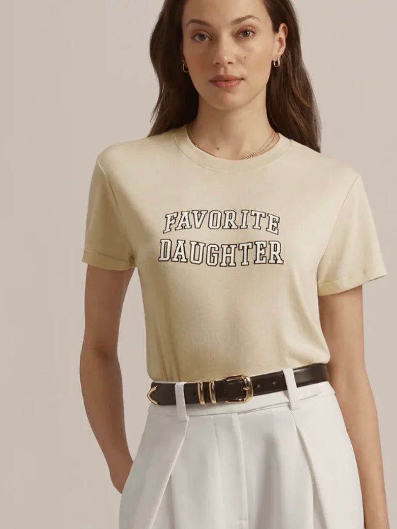 {Favorite Daughter} Cropped Collegiate Tee