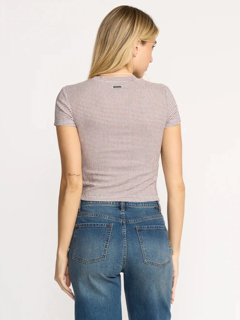 Checked Out Knit Tee