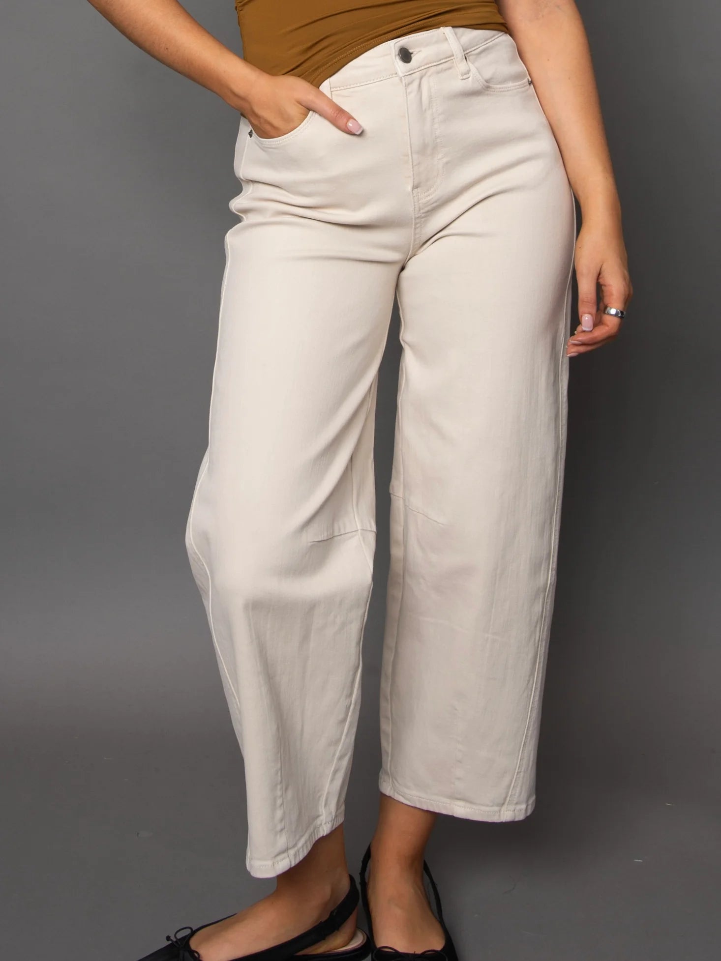 Barni Stretch Twill Barrel Pant