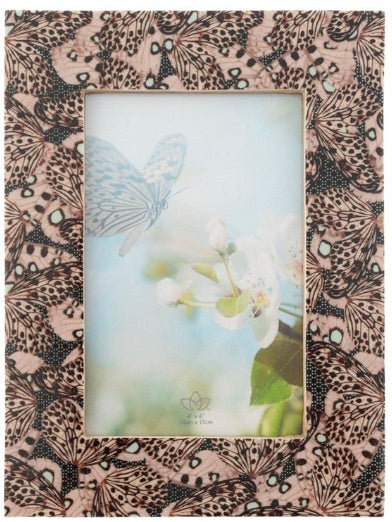 Resin Butterfly Pink Frame