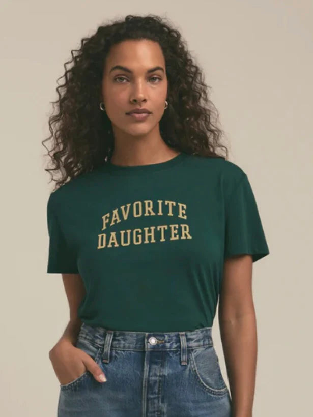 {Favorite Daughter} Cropped Collegiate Tee
