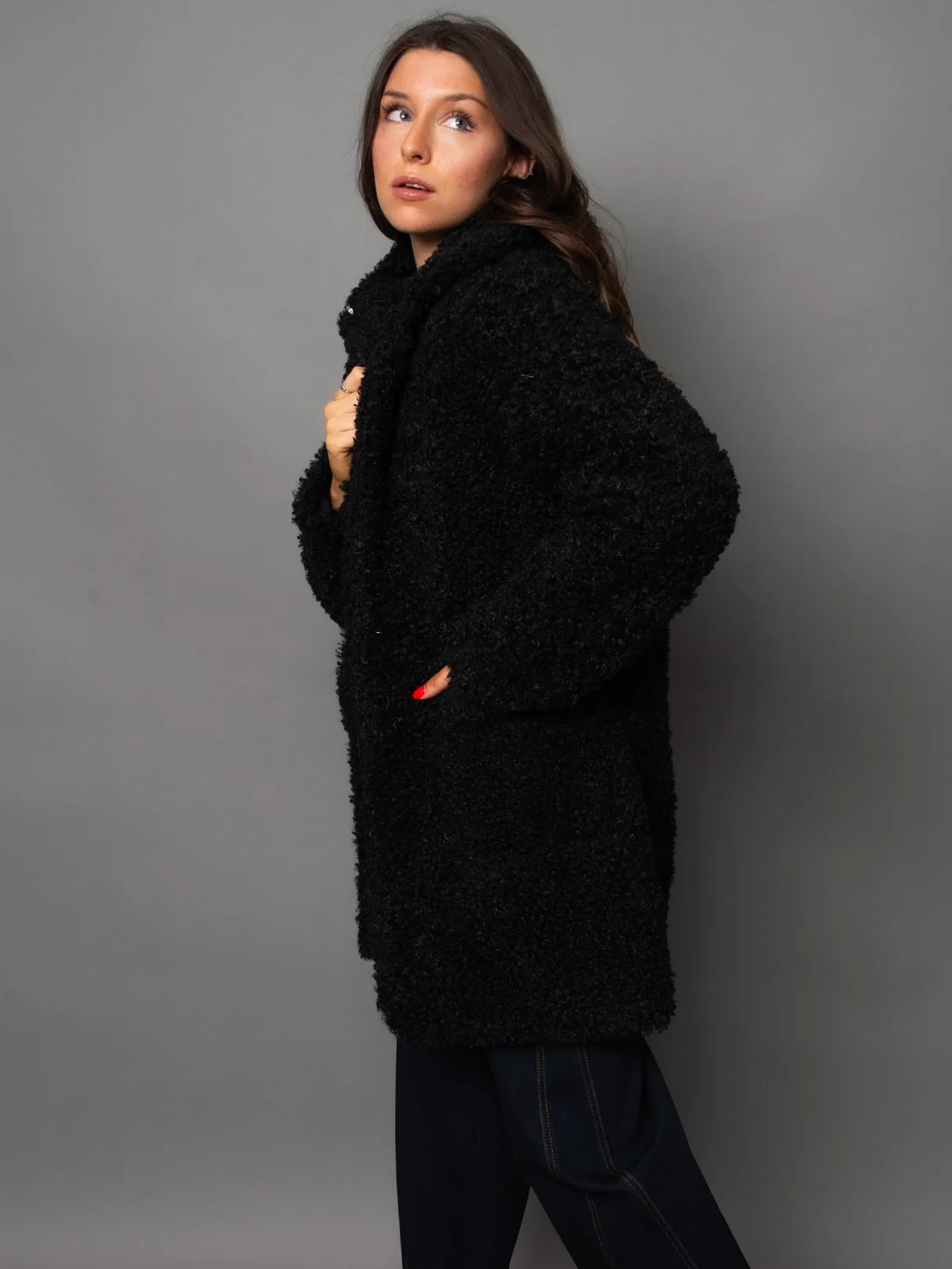 Poodle Fur Sherpa Jacket