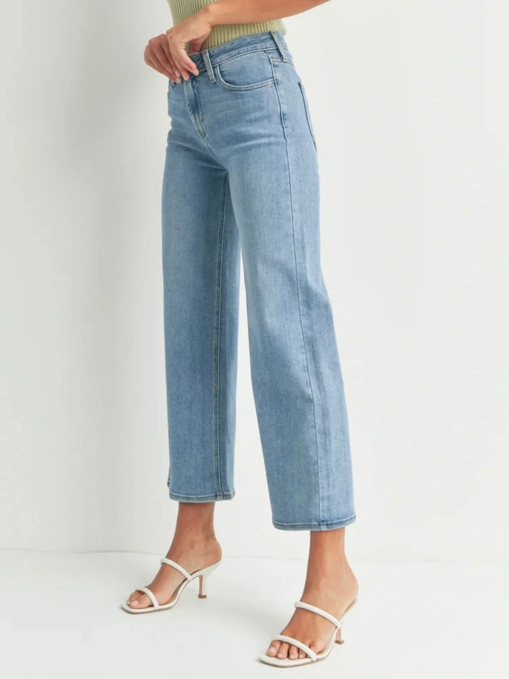 Just Black Denim : High Rise Wide Leg