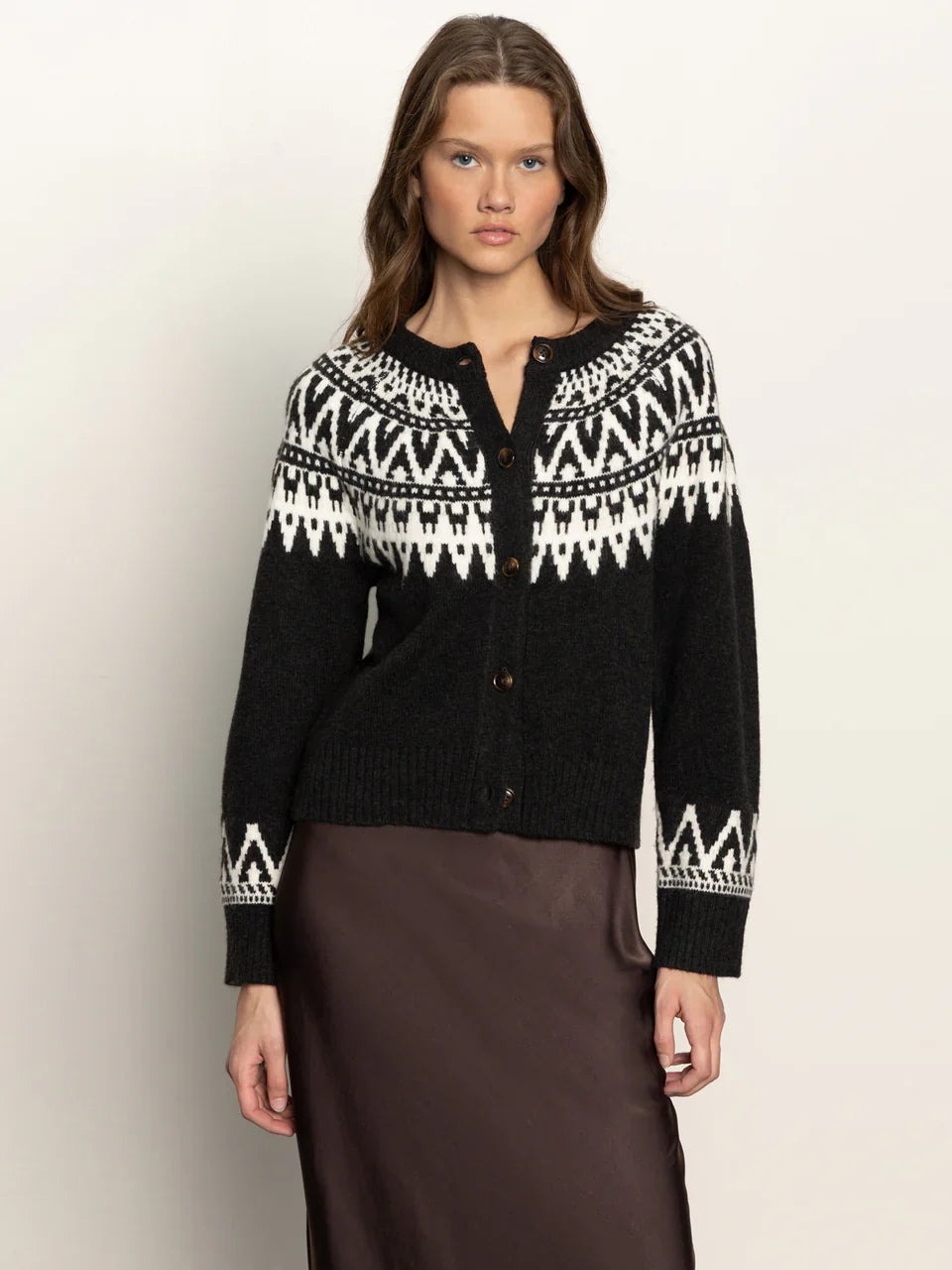 {Sanctuary} Fairisle Crewneck Cardi